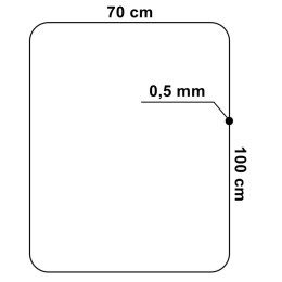 Mata ochronna pod fotel PP 100x70 cm