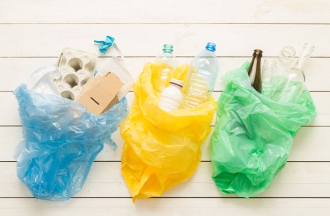 Pojemnik na odpady 120L kosz brązowy Pojemnik na odpady 120L kosz brązowy