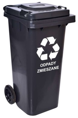 Pojemnik na odpady 120L kosz czarny