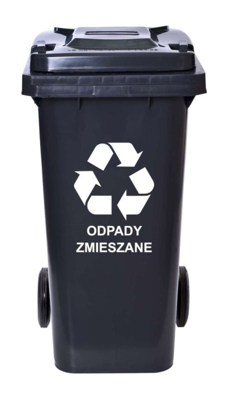 Pojemnik na odpady 120L kosz czarny Pojemnik na odpady 120L kosz czarny