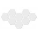 Dekoracyjne lustro akrylowe Hex - srebrne Dekoracyjne lustro akrylowe Hex - srebrne