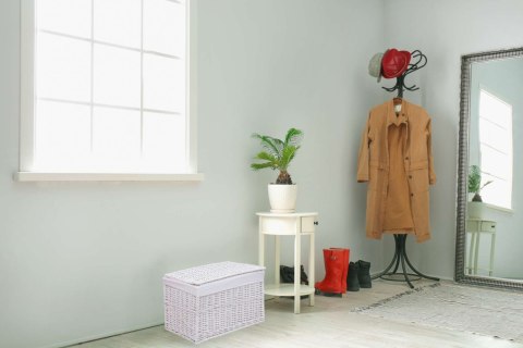 Kufer wiklinowy 66x40x40 cm - 105L - biały Kufer wiklinowy 66x40x40 cm - 105L - biały