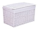 Kufer wiklinowy 66x40x40 cm - 105L - biały Kufer wiklinowy 66x40x40 cm - 105L - biały