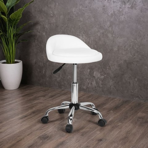 Taboret kosmetyczny Lomo biały Taboret kosmetyczny Lomo biały