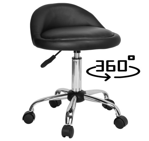 Taboret kosmetyczny Lomo czarny Taboret kosmetyczny Lomo czarny