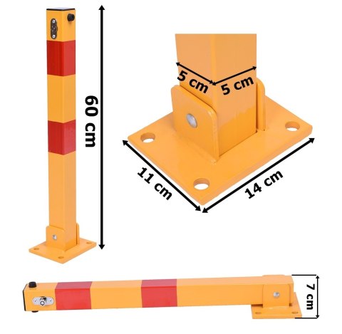 Blokada parkingowa słupek 60 cm Blokada parkingowa słupek 60 cm