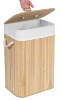Kosz bambusowy na pranie 80L 1 komora naturalny Kosz bambusowy na pranie 80L 1 komora naturalny
