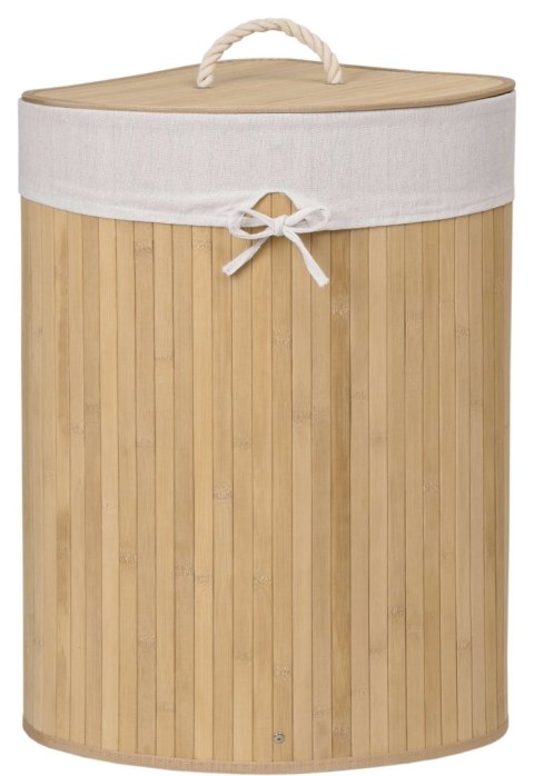 Kosz narożny na pranie bambusowy 60L naturalny Kosz narożny na pranie bambusowy 60L naturalny