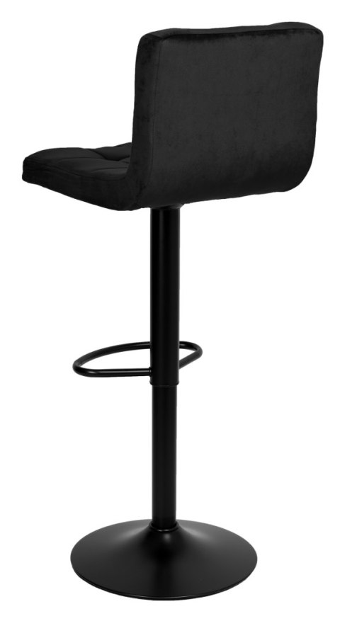 Krzesło barowe ARAKO BLACK aksamitne czarne VELVET Krzesło barowe ARAKO BLACK aksamitne czarne VELVET