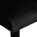 Krzesło barowe ARAKO BLACK aksamitne czarne VELVET Krzesło barowe ARAKO BLACK aksamitne czarne VELVET