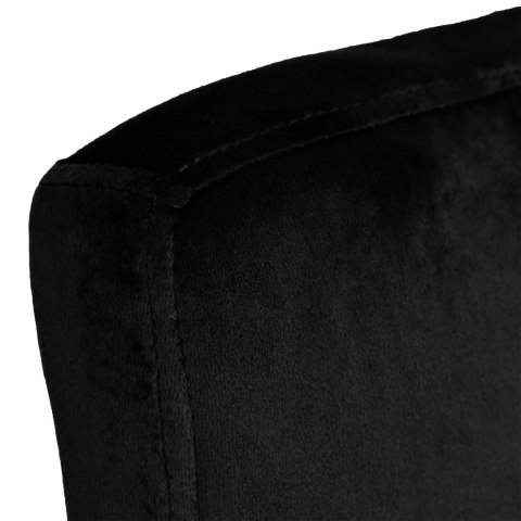 Krzesło barowe ARAKO BLACK aksamitne czarne VELVET Krzesło barowe ARAKO BLACK aksamitne czarne VELVET