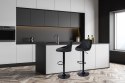 Krzesło barowe CYDRO BLACK welurowe czarne Krzesło barowe CYDRO BLACK welurowe czarne
