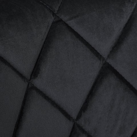 Krzesło barowe CYDRO BLACK welurowe czarne Krzesło barowe CYDRO BLACK welurowe czarne