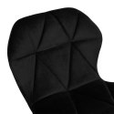 Krzesło barowe GORDON BLACK aksamitne czarne VELVET Krzesło barowe GORDON BLACK aksamitne czarne VELVET