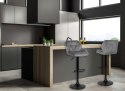 Krzesło barowe GRAPPO BLACK grafitowy VELVET Krzesło barowe GRAPPO BLACK grafitowy VELVET