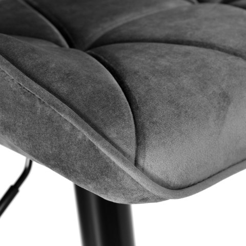 Krzesło barowe GRAPPO BLACK grafitowy VELVET Krzesło barowe GRAPPO BLACK grafitowy VELVET