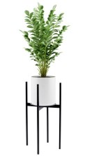 Kwietnik metalowy loftowy czarny TORRE 60 cm Kwietnik metalowy loftowy czarny TORRE 60 cm