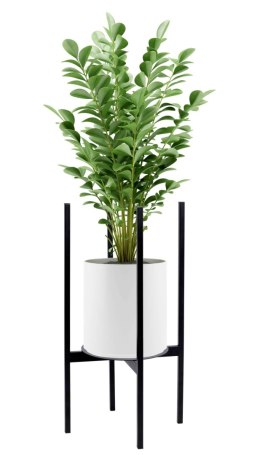 Kwietnik metalowy loftowy czarny TORRE 60 cm