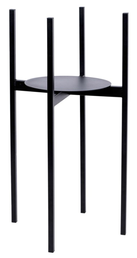 Kwietnik metalowy loftowy czarny TORRE 60 cm Kwietnik metalowy loftowy czarny TORRE 60 cm