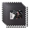 Mata ochronna FITNESS komplet 6 sztuk czarna Mata ochronna FITNESS komplet 6 sztuk czarna