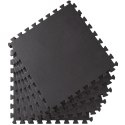 Mata ochronna FITNESS komplet 6 sztuk czarna Mata ochronna FITNESS komplet 6 sztuk czarna
