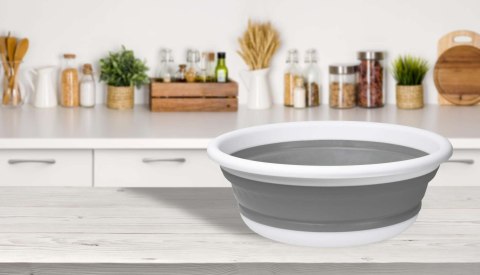 Miska okrągła 37 cm biało-szara ELBA COMPACT Miska okrągła 37 cm biało-szara ELBA COMPACT