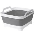 Miska składana z odpływem bialo-szara COMPACT Miska składana z odpływem bialo-szara COMPACT