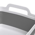 Miska składana z odpływem bialo-szara COMPACT Miska składana z odpływem bialo-szara COMPACT