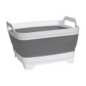 Miska składana z odpływem bialo-szara COMPACT Miska składana z odpływem bialo-szara COMPACT
