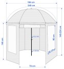 Parasol wędkarski namiot z osłoną JUKON maskujący Parasol wędkarski namiot z osłoną JUKON maskujący