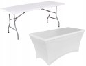 Pokrowiec stołu cateringowego 180 cm BIAŁY Pokrowiec stołu cateringowego 180 cm BIAŁY