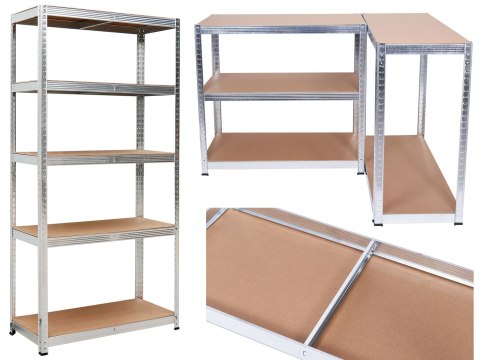 Regał magazynowy 5 poziomów 180x90x40 nośność 875 kg Regał magazynowy 5 poziomów 180x90x40 nośność 875 kg