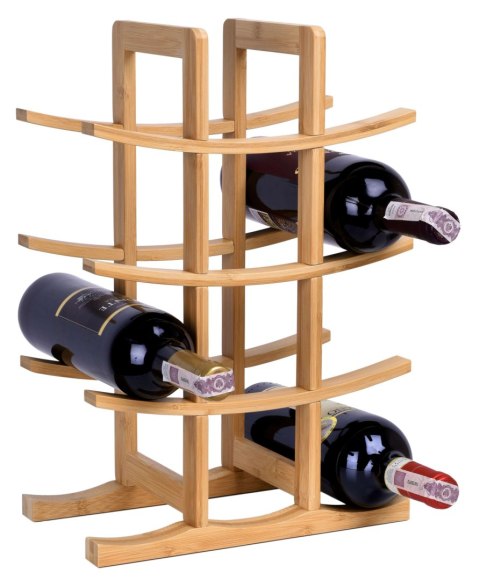 Stojak na wino bambusowy TODGAR naturalny Stojak na wino bambusowy TODGAR naturalny