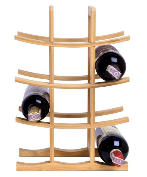 Stojak na wino bambusowy TODGAR naturalny Stojak na wino bambusowy TODGAR naturalny