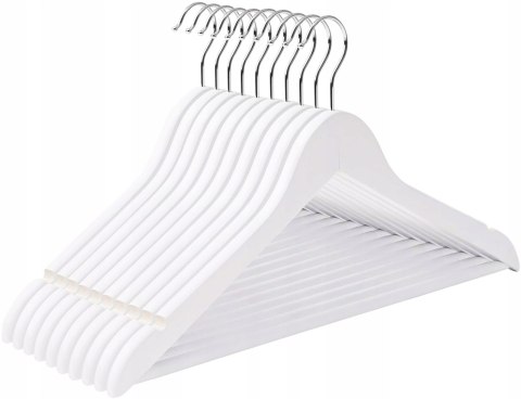 Wieszak drewniany RONDO komplet 30 szt biały Wieszak drewniany RONDO komplet 30 szt biały