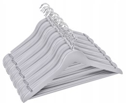 Wieszak drewniany RONDO komplet 30 sztuk szary