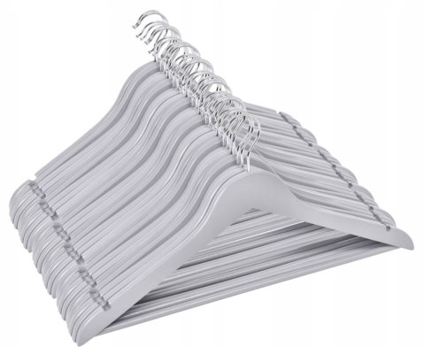 Wieszak drewniany RONDO komplet 30 sztuk szary Wieszak drewniany RONDO komplet 30 sztuk szary