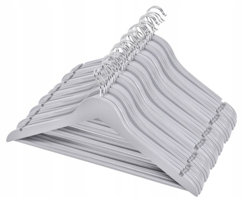 Wieszak drewniany RONDO komplet 30 sztuk szary Wieszak drewniany RONDO komplet 30 sztuk szary