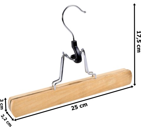 Wieszak drewniany na spodnie komplet - 10 sztuk Wieszak drewniany na spodnie komplet - 10 sztuk