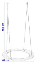 Huśtawka ogrodowa bocianie gniazdo ROMEK kolorowa 60 cm Huśtawka ogrodowa bocianie gniazdo ROMEK kolorowa 60 cm