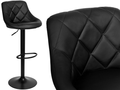 Krzesło barowe CYDRO BLACK czarne Krzesło barowe CYDRO BLACK czarne
