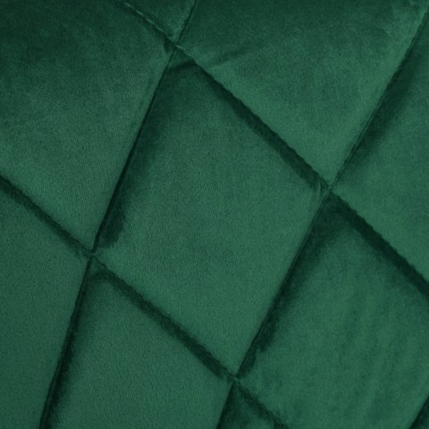 Krzesło barowe CYDRO BLACK welurowe ciemnozielone VELVET Krzesło barowe CYDRO BLACK welurowe ciemnozielone VELVET
