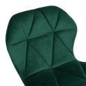 Krzesło barowe GORDON BLACK aksamitne ciemnozielone VELVET Krzesło barowe GORDON BLACK aksamitne ciemnozielone VELVET