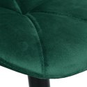 Krzesło barowe GORDON BLACK aksamitne ciemnozielone VELVET Krzesło barowe GORDON BLACK aksamitne ciemnozielone VELVET