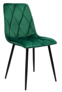 Krzesło welurowe MADISON ciemnozielone velvet Krzesło welurowe MADISON ciemnozielone velvet