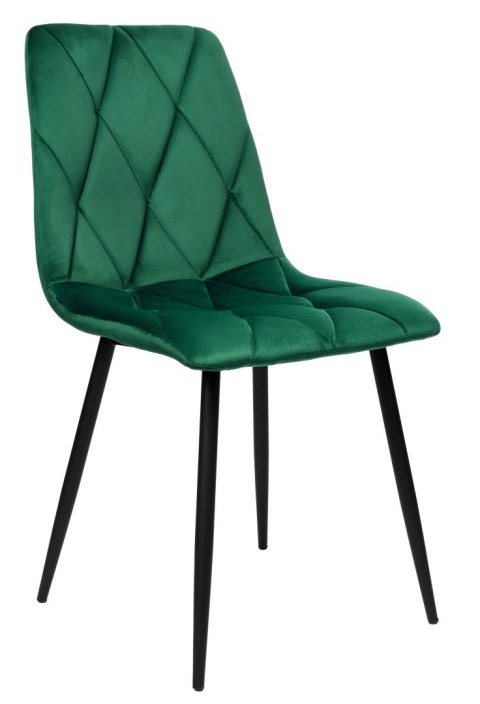 Krzesło welurowe MADISON ciemnozielone velvet Krzesło welurowe MADISON ciemnozielone velvet