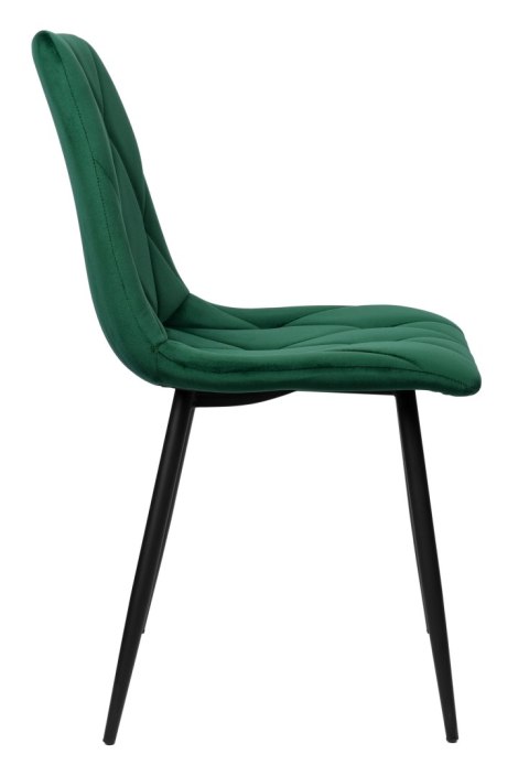 Krzesło welurowe MADISON ciemnozielone velvet Krzesło welurowe MADISON ciemnozielone velvet