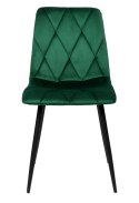 Krzesło welurowe MADISON ciemnozielone velvet Krzesło welurowe MADISON ciemnozielone velvet