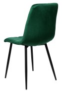 Krzesło welurowe MADISON ciemnozielone velvet Krzesło welurowe MADISON ciemnozielone velvet