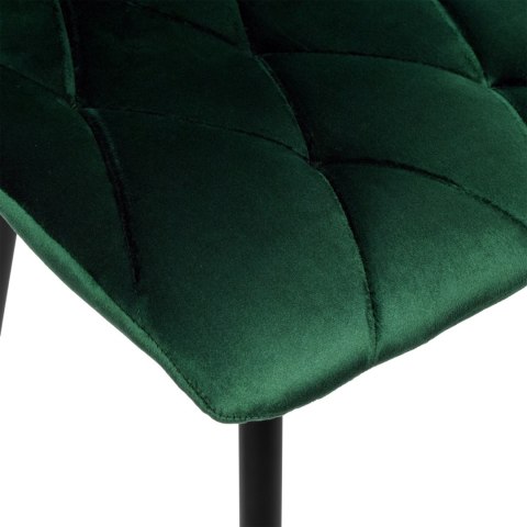 Krzesło welurowe MADISON ciemnozielone velvet Krzesło welurowe MADISON ciemnozielone velvet